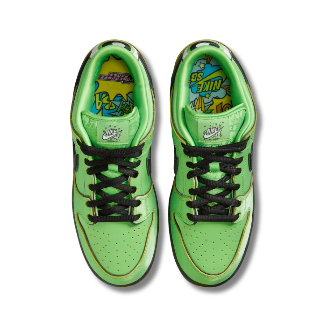 Nike Dunk Low x The Powerpuff Girls "Buttercup" 