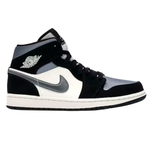 Nike Air Jordan 1 Mid Satin Gray Toe 